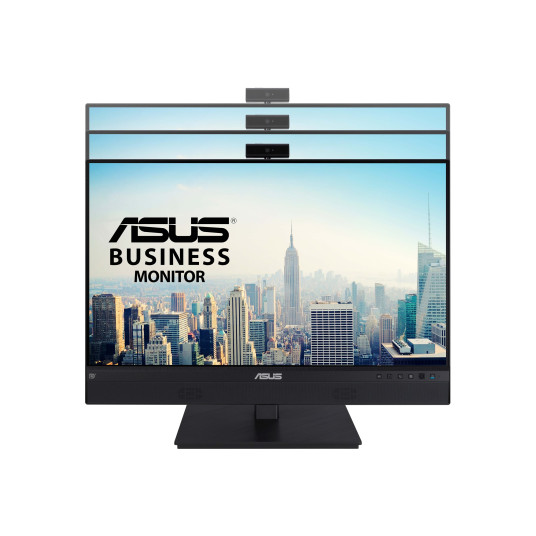 ASUS 23,8" 1080P VIDEONEUVOTTELUNÄYTTÖ (BE24ECSNK) - FULL HD, IPS, SISÄLLINEN SÄÄDETTÄVÄ 2MP WEBCAM, AI MENUA VAIMISTAVA MIC, SILMIENHOITO, USB-C-TELAKKO, RJ45, KORKEUS SÄÄDETTY HDMI