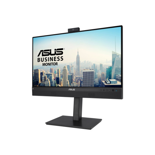 ASUS 23,8" 1080P VIDEONEUVOTTELUNÄYTTÖ (BE24ECSNK) - FULL HD, IPS, SISÄLLINEN SÄÄDETTÄVÄ 2MP WEBCAM, AI MENUA VAIMISTAVA MIC, SILMIENHOITO, USB-C-TELAKKO, RJ45, KORKEUS SÄÄDETTY HDMI