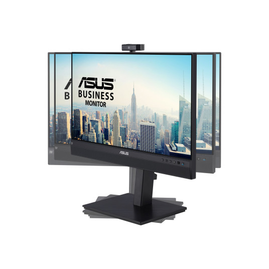ASUS 23,8" 1080P VIDEONEUVOTTELUNÄYTTÖ (BE24ECSNK) - FULL HD, IPS, SISÄLLINEN SÄÄDETTÄVÄ 2MP WEBCAM, AI MENUA VAIMISTAVA MIC, SILMIENHOITO, USB-C-TELAKKO, RJ45, KORKEUS SÄÄDETTY HDMI