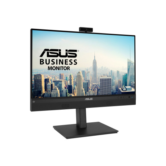 ASUS 23,8" 1080P VIDEONEUVOTTELUNÄYTTÖ (BE24ECSNK) - FULL HD, IPS, SISÄLLINEN SÄÄDETTÄVÄ 2MP WEBCAM, AI MENUA VAIMISTAVA MIC, SILMIENHOITO, USB-C-TELAKKO, RJ45, KORKEUS SÄÄDETTY HDMI