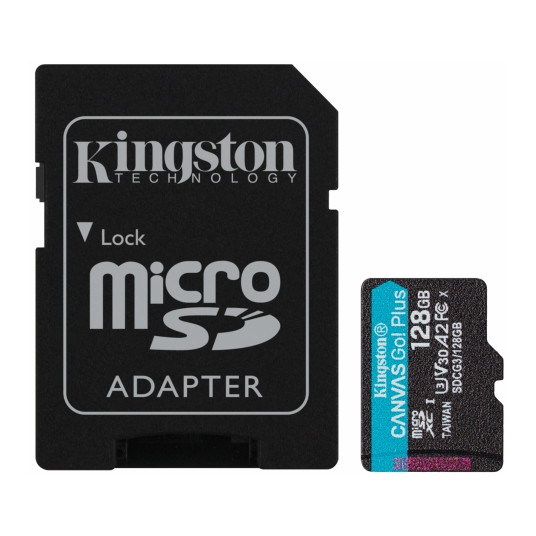 "CARD 128GB Kingston Canvas Go! Plus microSDXC 170MB/s"