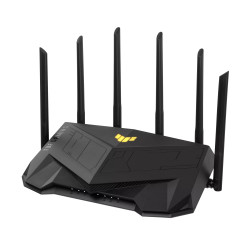 Asus Wireless Wifi 6 Dual Band Gaming Router TUF-AX6000 802.11ax, 1148+4804 Mbit/s, 10/100/1000 Mbit/s, Ethernet LAN (RJ-45) portit 5, Antennityyppi Ulkoinen