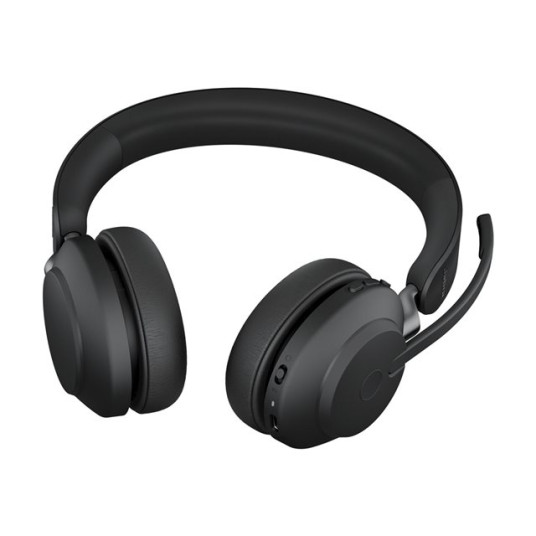 Kuulokkeet Jabra Evolve2 65 UC Stereo Headset + Charging Stand Black