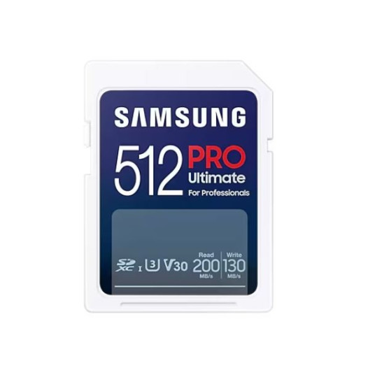 Samsung PRO Ultimate SDXC 512GB UHS-I U3 [Zapis 130MB/s Odczyt 200MB/s]