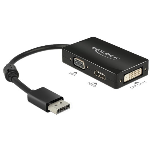 DeLOCK DisplayPort - DVI/HDMI/VGA -adapteri