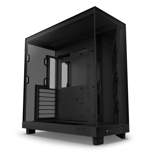 NZXT H6 Flow musta