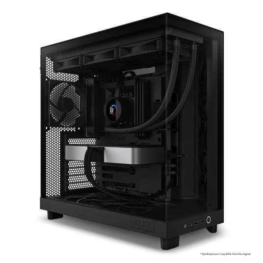 NZXT H6 Flow musta