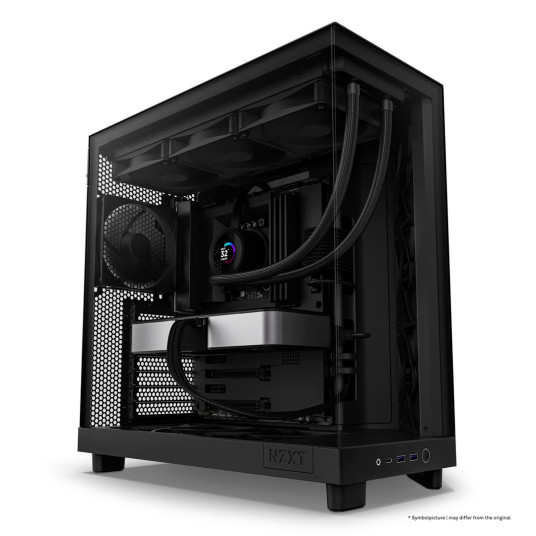 NZXT H6 Flow musta