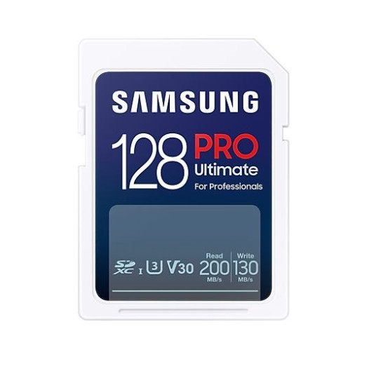 Samsung PRO Ultimate SDXC 128GB UHS-I U3 [Zapis 130MB/s Odczyt 200MB/s] z czytnikiem