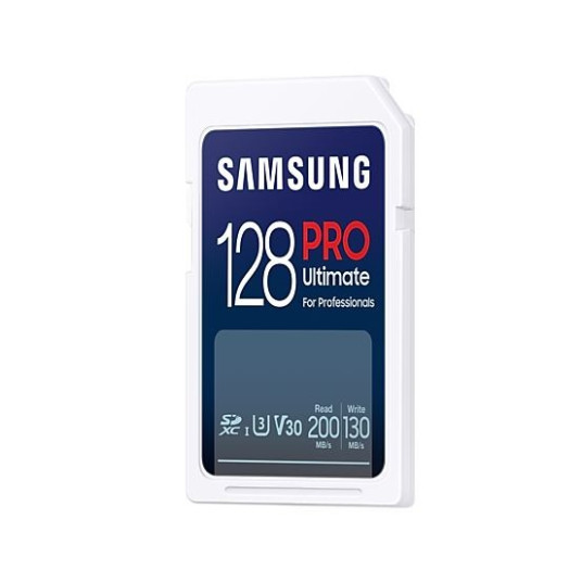 Samsung PRO Ultimate SDXC 128GB UHS-I U3 [Zapis 130MB/s Odczyt 200MB/s] z czytnikiem