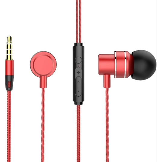 Lenovo HF118 In-Ear langalliset kuulokkeet sisäänrakennetulla mikrofonilla