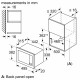 Sisäänrakennettu mikroaaltouuni Bosch BFL523MW3