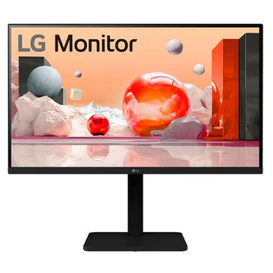 LCD-monitori|LG|27"|Panel IPS|1920x1080|16:9|100Hz|Matti|Kaiuttimet|Kääntyvä|Pivot|Pivot|Korkeussäädettävä|Kallistus|Väri musta|27BA550-B