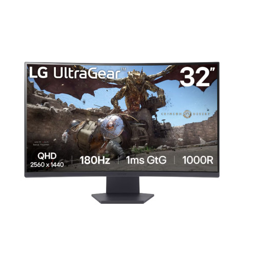 LG 32GS60QC-B | 32 " | VA | QHD | 16:9 | 180 Hz | 1 ms | 2560 x 1440 pikseliä | 300 cd/m² | HDMI-portit määrä 2