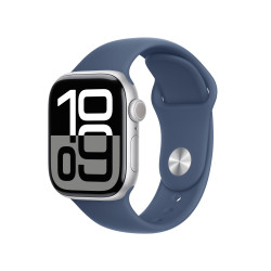 Älykello Apple Watch Series 10 GPS 42mm Silver Aluminium Case with Denim Sport Band - S/M