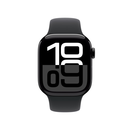 Älykello Apple Watch Series 10 GPS 42mm Jet Black Aluminium Case with Black Sport Band - M/L