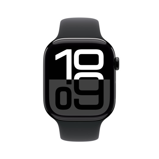 Älykello Apple Watch Series 10 GPS 46mm Jet Black Aluminium Case with Black Sport Band - S/M