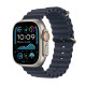 Älykello Apple Watch Ultra 2 GPS + Cellular 49mm Natural Titanium Case with Navy Ocean Band