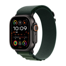 Älykello Apple Watch Ultra 2 GPS + Cellular 49mm Black Titanium Case with Dark Green Alpine Loop - Small