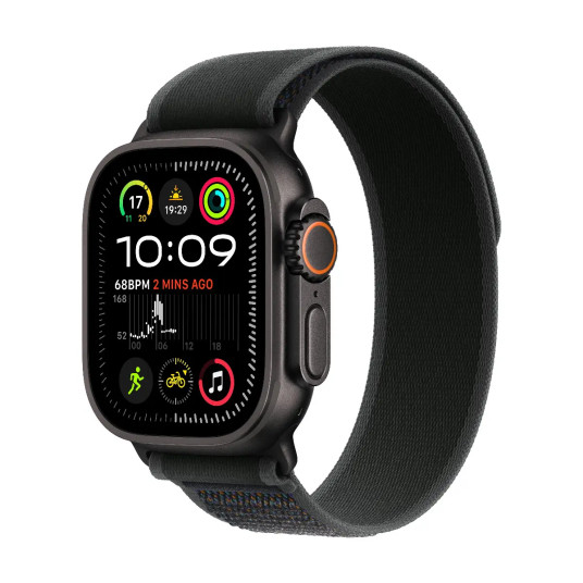 Älykello Apple Watch Ultra 2 GPS + Cellular 49mm Black Titanium Case with Black Trail Loop - S/M