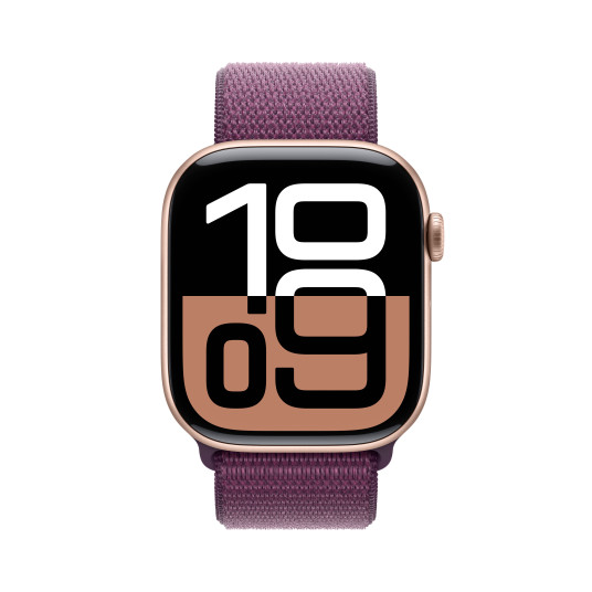 Älykello Apple Watch Series 10 GPS 46mm Rose Gold Aluminium Case with Plum Sport Loop