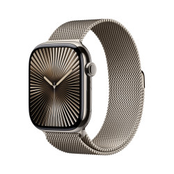 Älykello Apple Watch Series 10 GPS + Cellular 46mm Natural Titanium Case with Natural Milanese Loop - M/L