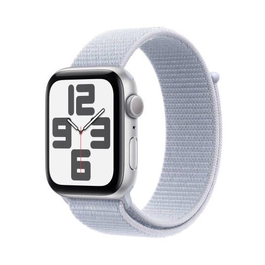 Älykello Apple Watch SE GPS 40mm Silver Aluminium Case with Blue Cloud Sport Loop