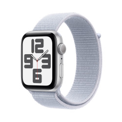 Älykello Apple Watch SE GPS 44mm Silver Aluminium Case with Denim Sport Band - M/L