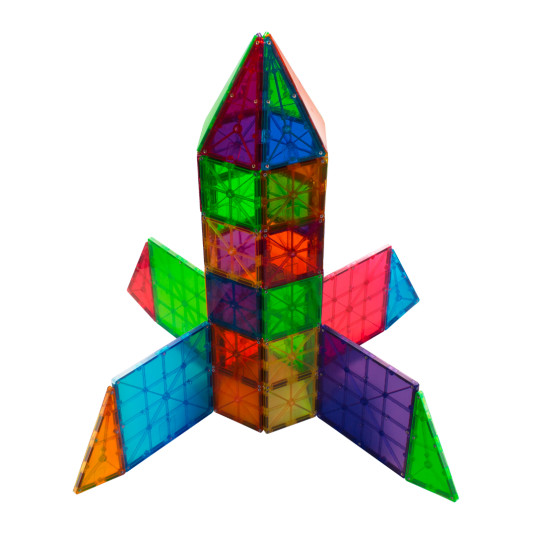 MAGNA-TILES Clear Colours - magneettirakennussarja, 100 osaa