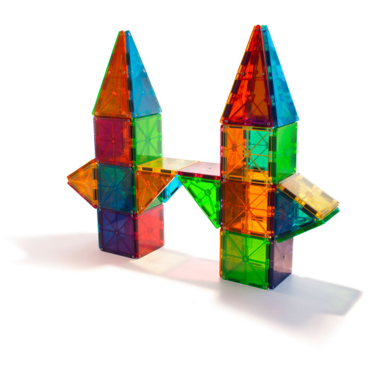 MAGNA-TILES Clear Colours - magneettirakennussarja, 100 osaa
