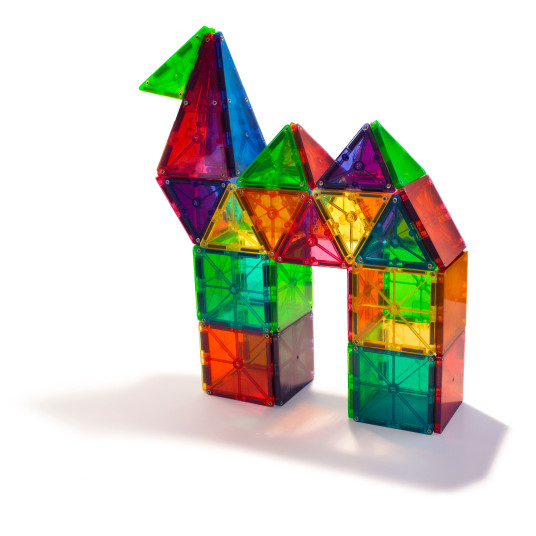 MAGNA-TILES Clear Colours - magneettirakennussarja, 100 osaa