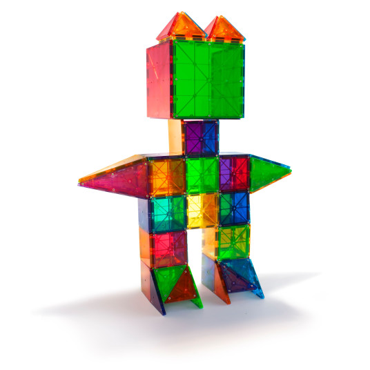 MAGNA-TILES Clear Colours - magneettirakennussarja, 100 osaa