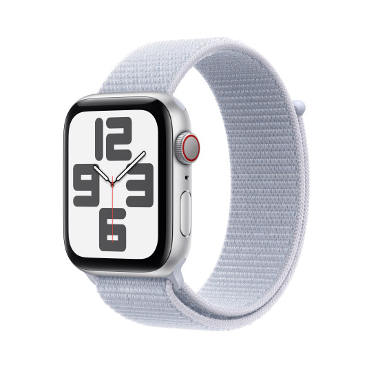 Älykello Apple Watch SE GPS + Cellular 40mm Silver Aluminium Case with Blue Cloud Sport Loop