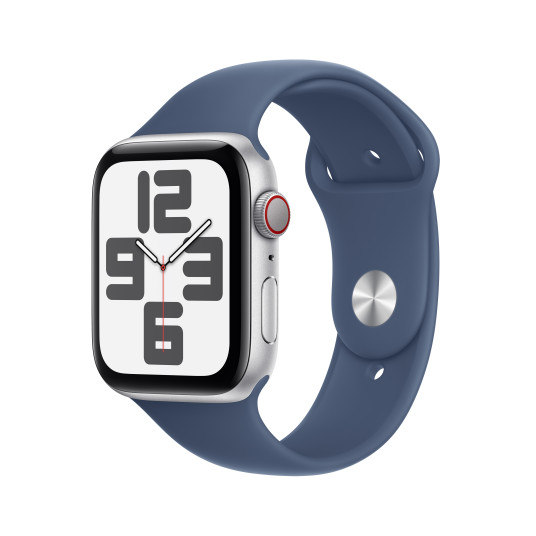 Älykello Apple Watch SE GPS + Cellular 40mm Silver Aluminium Case with Denim Sport Band - S/M