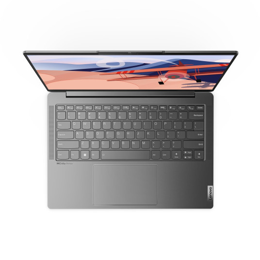 Kannettava tietokone Lenovo Yoga Slim 6 14IRH8 i5-13500H 14" WUXGA OLED 400nits kiiltävä 60Hz 16GB juotettu LPDDR5x 5200 SSD512 Intel Iris Xe grafiikka Win11 Storm Harmaa