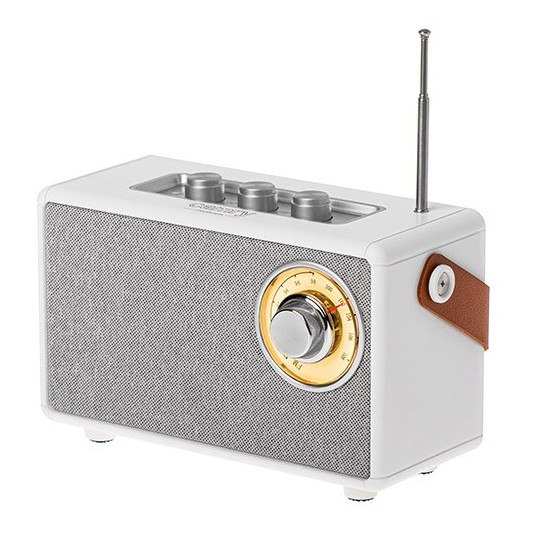 Bluetooth-kaiutin CR1902 FM USB-C valkoinen