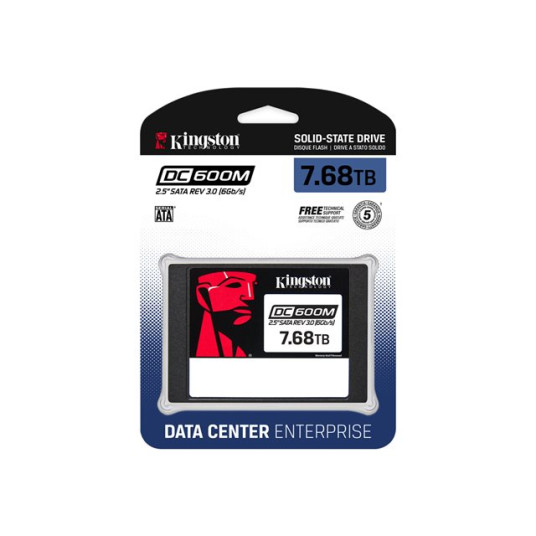 KINGSTON 7,68 Tt DC600M 2,5 tuuman SATA3 SSD
