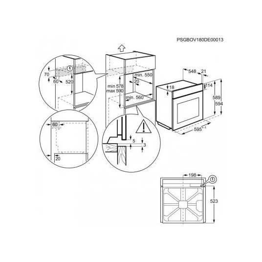 Uuni Electrolux EOC8P39WX