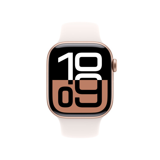 Älykello Apple Watch Series 10 GPS + Cellular 42mm Rose Gold Aluminium Case with Light Blush Sport Band - M/L