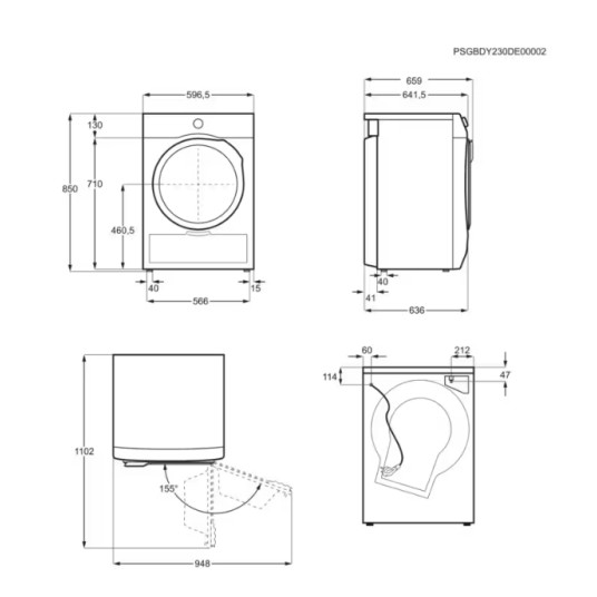 ELECTROLUX EW7D395UCE -kuivausrumpukuivausrumpu