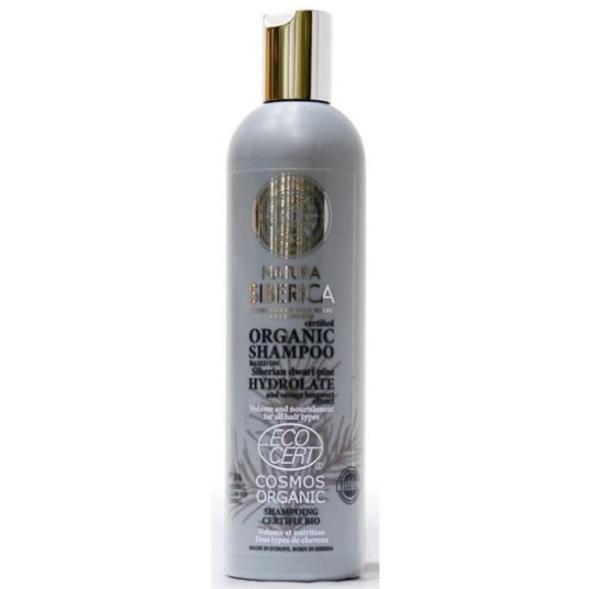 Natura Siberica Certified Organic Shampoo volyymia ja ravitsemista 400 ml