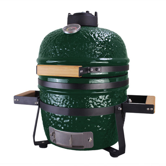 Kamado Grilli BIGGRILL 13" vihreä + kansi, grilli, deflektori, grilli, tuhkankeräystyökalu