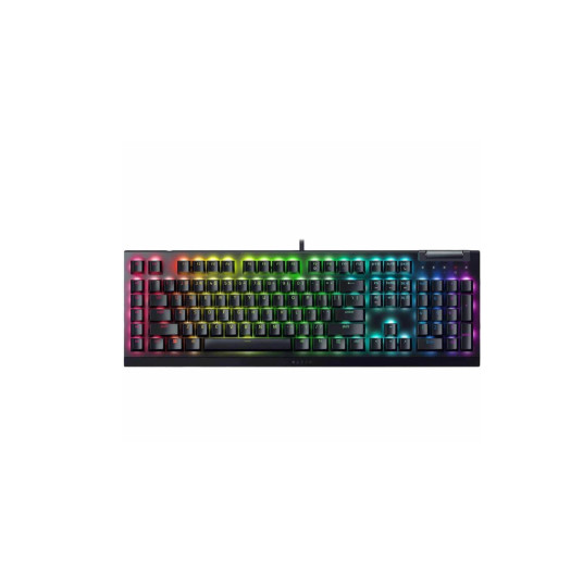 Razer BlackWidow V4 X mekaaninen pelinäppäimistö, keltainen kytkin, venäläinen asettelu, langallinen, musta