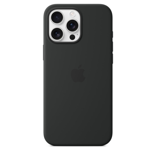 Kotelo Apple iPhone 16 Pro Max Silicone Case with MagSafe Black