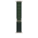 Rannekoru Apple Watch 49mm Dark Green Alpine Loop - Medium - Natural Titanium Finish