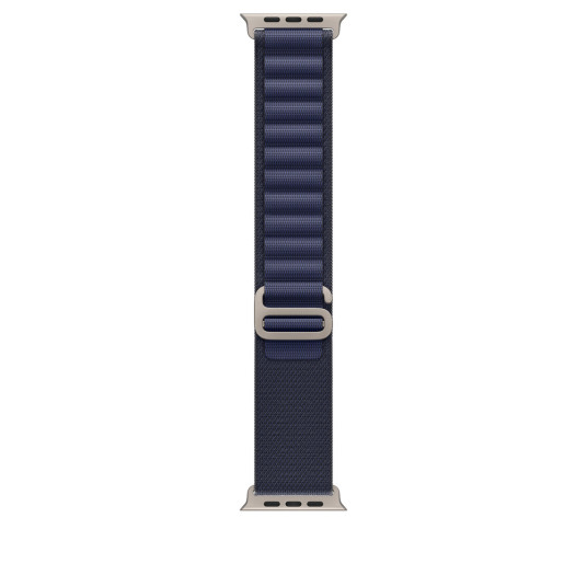 Rannekoru Apple Watch 49mm Navy Alpine Loop - Small - Natural Titanium Finish