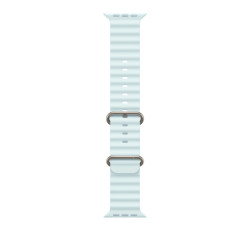 Rannekoru Apple Watch 49mm Ice Blue Ocean Band - Natural Titanium Finish