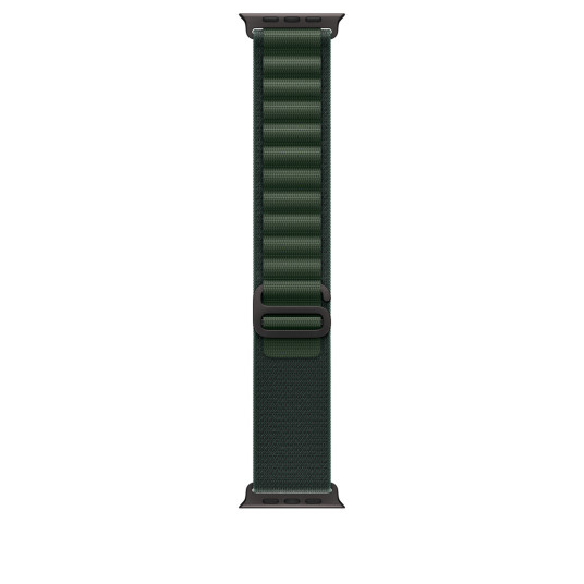 Rannekoru Apple Watch 49mm Dark Green Alpine Loop - Small - Black Titanium Finish