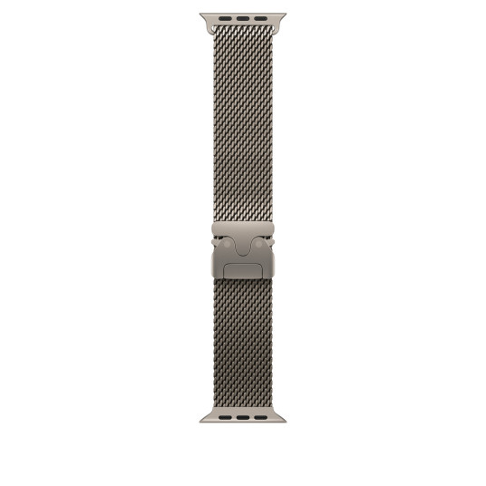 Rannekoru Apple Watch 49mm Natural Titanium Milanese Loop - Small