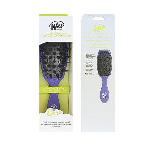 Wet Brush Custom Care Ultimate Treatment Brush kartáč na vlasy Pure Purple